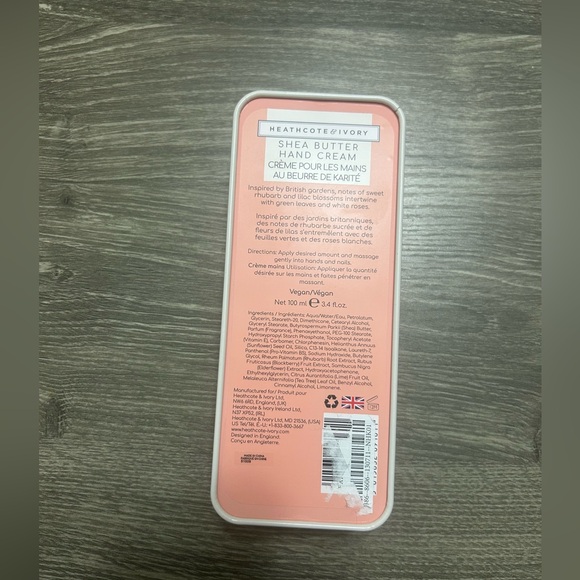 HEATHCOTE & IVORY Shea Butter Hand Cream. VEGAN . 100 ml. 3.4 Oz. NEW - Picture 3 of 5